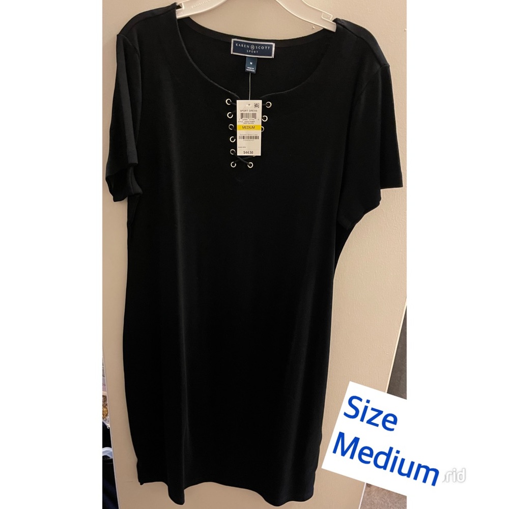 NWT Karen Scott Black Dress. Never Worn